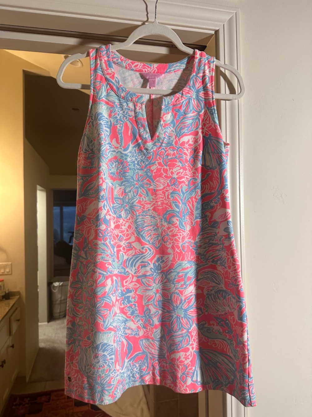 Lilly Pulitzer Pink and Blue Floral Cardigan